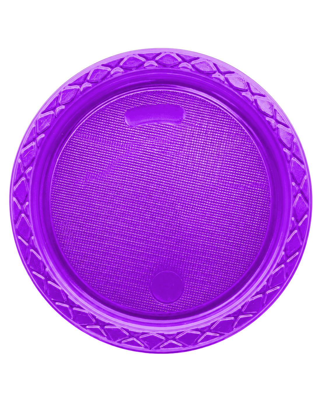 PLATO NEÓN MORADO LISO DE POLIESTIRENO #5