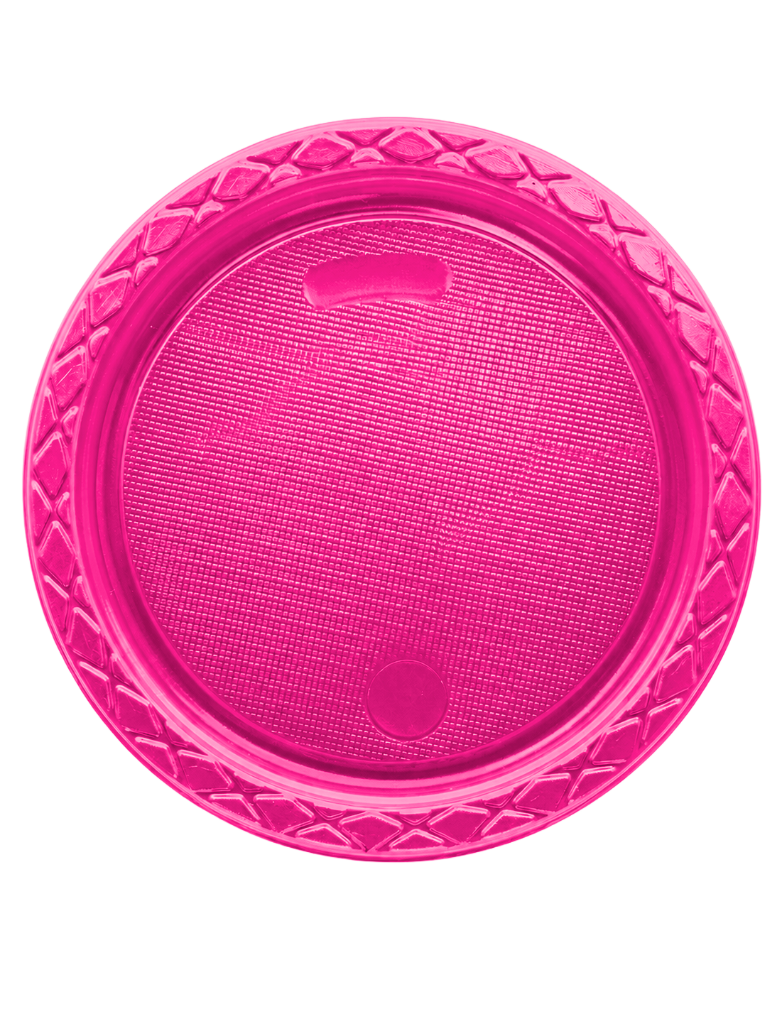 PLATO NEÓN ROSA LISO DE POLIESTIRENO #2
